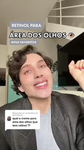Creme com retinol para área dos olhos? Temos indicação SIM! Então bora skinarmy! #skinarmy #pesdegalinha #rugas #rugasnosolhos #olheirasescuras #skincare #tiktokbeleza 