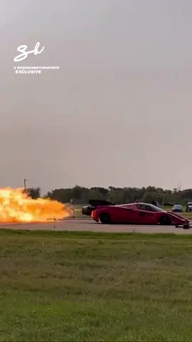 They stuck a jet engine in this Ferrari Enzo 🔥🤯 | 🎥 IG: mqueenmotorsports & Derek Harback #ferrari #jetpower #carmod