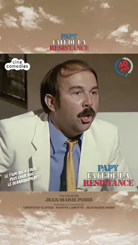 Le 26 octobre 1983, il y a tout juste 40 ans, sortait PAPY FAIT DE LA RÉSISTANCE, le film de Jean-Marie Poiré qui a coûté plus cher que le débarquement ! @christianclavieroff @josianebalaskoff @christianclavierfan  #papyfaitdelaresistance #jeanmariepoiré #christianclavier #gérardjugnot #martinlamotte #dominiquelavanant #rolandgiraud #alainjérôme #comédie #anniversaire #40ans #débarquement #secondeguerremondiale#culte #filmculte #comédieculte