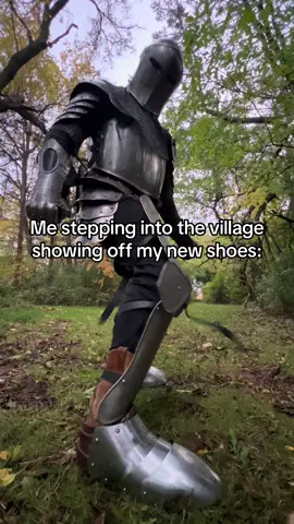 Yall got nothing on these new kicks #knight #medieval #cosplay 