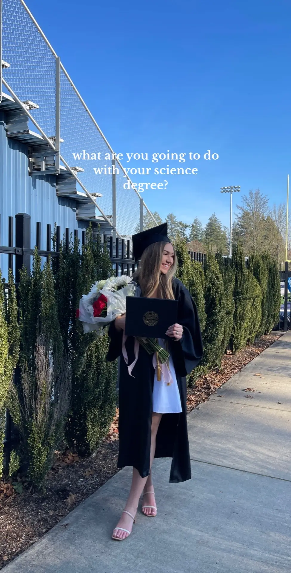 That BS degree coming in strong 💪💪 #sciencedegree #worklifebalance #newgrad #biologystudent #biologymajor #bsdegree #marriedlife #married #couple #wedding #weddingtiktok 