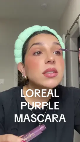 Purple mascara @L’Oréal Paris voluminous mascara #purplemascara #colorpopmakeup 