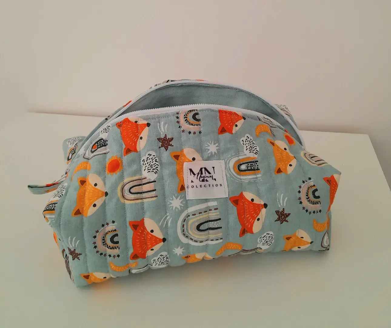 trousse de toilet bèbè 🤍💚💙 sur commande  setif  #bebé #trousse #fashion 