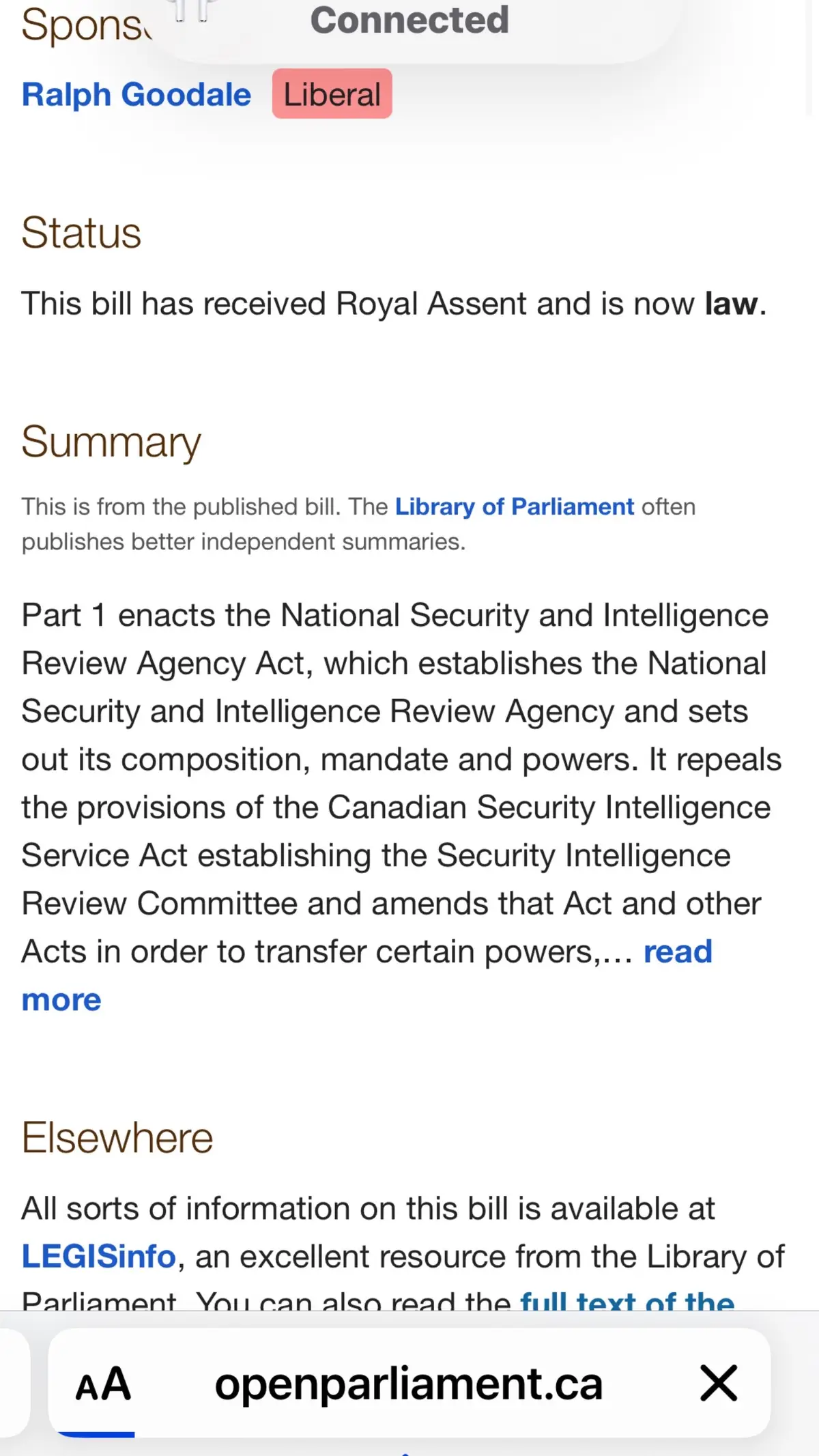 Security intelligence service act 