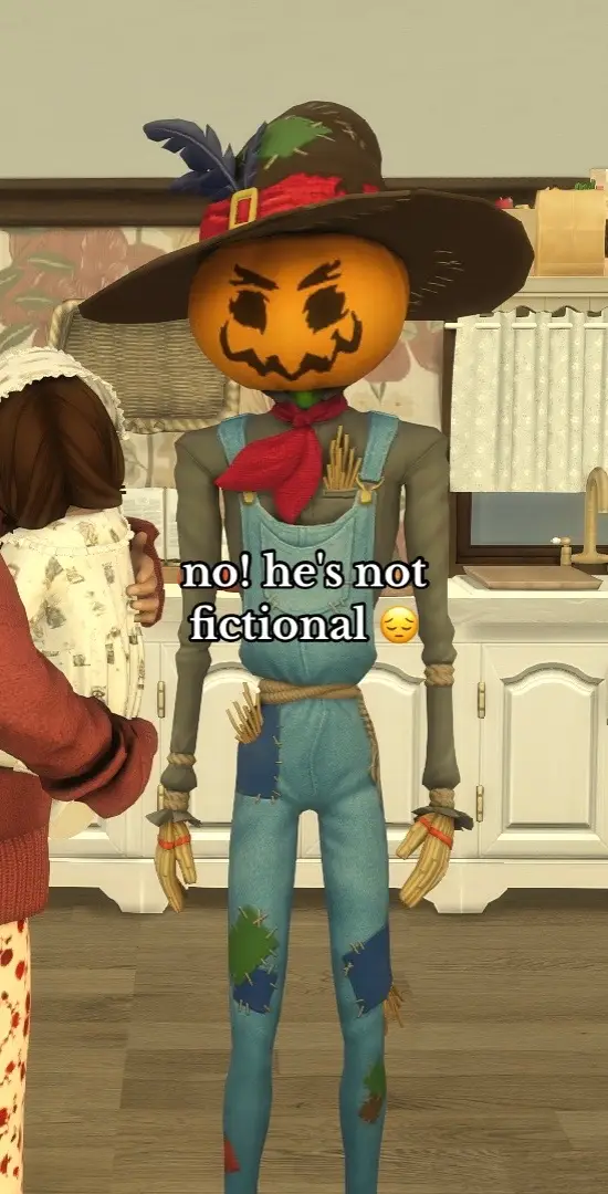 like i literally know him irl what do you mean he's not real!!! #patchy #sims4 #patchythescarecrow 