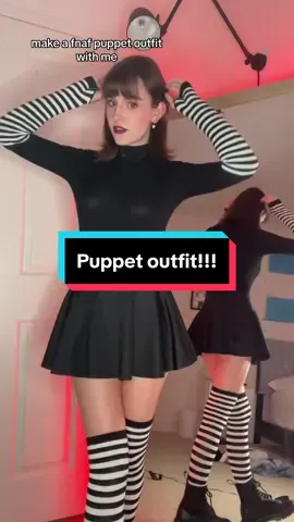 wonder where Im going in this🤭🖤 #puppet #fnaf #fnafoutfit 