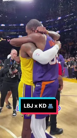 Game respects game 🫂🤝 #KevinDurant #LeBronJames #NBA 