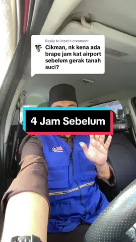 Replying to @Izzat jemaah dikehendaki untuk berada di airport sekitar 4 jam sebelom penerbangan bagi memudahkan urusan perjalanan . #cikman #amacambolehtak #andalusiapuchong 
