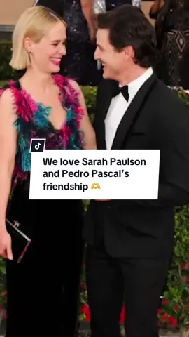 We love Sarah Paulson and Pedro Pascal’s friendship so much. 🫶 #sarahpaulson #pedropascal #actors #friends 
