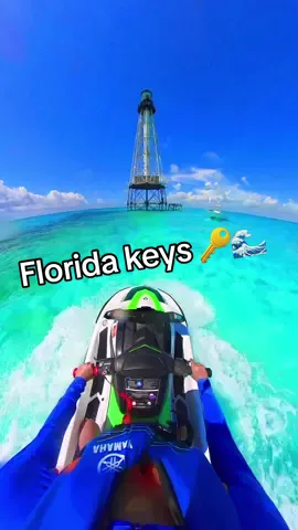 Friday BLUES 🌊💙would u ride  jet ski here?  #floridakeys #islamorada #jetski #TheFloridaKeys #SoulCenteredGetaway #jetski @The Florida Keys 