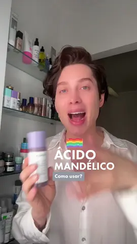 Como utilizar o ácido mandélico e pra que ele serve! Vem pro nosso banheirão do skincare 🏳️‍🌈. #acidomandelico #skincare #skinarmy #acidomandelicocreamy #rotinadeskincare #tiktokbeleza #peleoleosa #manchasnapele #melasma #hiperpigmentacao #alfahidroxiacidos 
