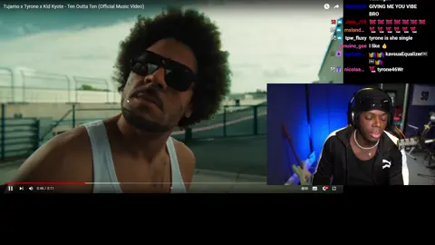 Tyrone shows off his new tune!! #tyrone1mc #music #reacts #foryoupage #100k #viral #tyrone #banger 