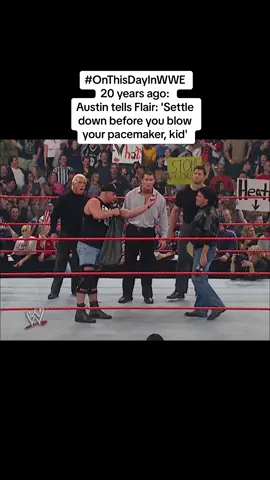 Stone Cold was on fire here! Raw co-GM Austin stops Eric Bischoff from stripping Goldberg of the World Heavyweight Title  And he tells a furious Ric Flair: 