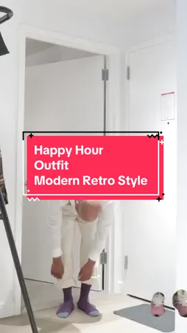 Sinple happy hour Modern Retro Style Outfit #modernstyle #retrostyle #newbalance #fashionstyle #styleinspo #fashioninspo #happyhour #transitions #clothingtransitions #fashion #fashiontiktok 