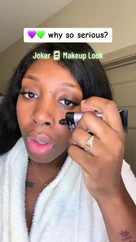 You’re so good 🃏 ah hahaha #halloweenmakeuplook #jokermakeup #blackgirlmakeup #blackgirlhalloween 