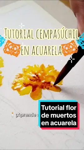 🏵️¡En este viernes de tutorial te enseño a pintar flores de cempasúchil!🏵️ Pienso colocar esta pintura en mi ofrenda del día de muertos🕯️. Si también habías pensado en ello comparte una foto de tu ofrenda para realizar un collage con las que me envíen 🥰😍. ¡Sería algo genial!  #cempasuchil #tutorial #howto #diademuertos #tradicion #mexico #tutorialpintura #pintura #acuarela #acuarelasobrepapel #acuarelaart #watercolor #dibujo #draw #drawing #sketch #sketching #painting #girl #foryou #parati #tutorialarte #acuarelabotanica 
