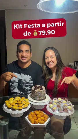 Kit festa a partir de 💰79,90 com salgados, doces e bolo é no Maria Boleria! . Kit Mini Bolinho (6 pessoas): 20 salgados, 15 doces e 1 bolo vulcão 700g. 💰79,90 . Kit Só um Bolinho (10 pessoas): 40 salgados, 20 doces e 1 torta 1,5kg. 💰119,90 . 🔸 Pedidos via WhatsApp, ou pelo telefone da loja. . 📌 Av. José Gonçalves de Medeiros, 95, Madalena. ☎️ (81) 99760-6456 📅 Terça a domingo ⏰ Ter a Sex 10h às 19h / Sáb 10h às 17h / Dom 12h às 18h 🛵 Delivery pelo Rappi e IFood #kitfesta #brigadeiro #salgadinho #coxinha #beijinho #bemcasado 