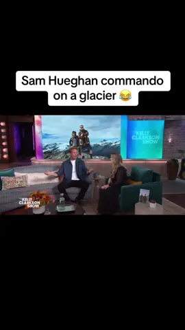 Her interviews are always so relaxed… 😊  #kellyclarkson #fyp #samhueghan #cute #hellicopter #glacier 
