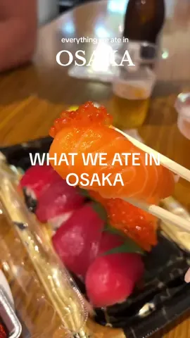 Where we ate in Osaka, Japan👇🏼 1. Kuromon Market — SO many great vendors selling fresh seafood and sushi. The fresh bluefin tuna here literally melts in your mouth 🤤 2. Dotonburi Street — such a great area to try a variety of Japanese street food 3. Imai Honten in Dotonburi — I was really craving udon and soba noodles, and this place hit the spot! We went for lunch and waited almost an hour to get in but every other time we passed by that wasn’t prime lunch or dinner time, there was no line. We also were the only tourists we saw there, which is a great sign that the food is going to be 🔥 4. Suntory Whiskey House — if you love Japanese whiskey, this is such a great spot to add to your list! My husband loves Suntory and really enjoyed trying some of their premium whiskeys. The food is also really good! 5. 7-Eleven & grocery stores — nothing beats snacks and other small bites from Japanese convenience and grocery stores tbh. Def plan to hit them up at least a couple of times while trabeling in Japan! #osaka #osakatravel #osakafood 