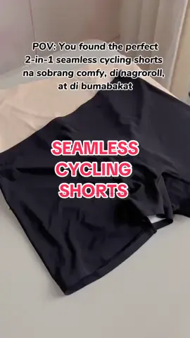 Para sa mahilig magdress dyan ito na ang perfect pair!! 2-in-1 Seamless Cycling Shorts 🫶🏻 #seamlesscycling #cyclingshort #cyclingshortforwomen #seamlessshorts #fyp #fypシ 