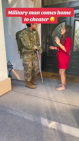 Military man comes home to cheater Military man just got back from deployment and is ready to propose to his girlfriend. He quickly finds out he has been cheated on.