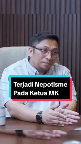 Feri Amsari dalam Podcast Abraham Samad Speak Up Menyatakan terjadi Nepotisme pada Ketua MK.