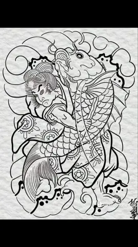 Mẫu cá chép nhật cổ full lưng đẹp ,dành cho ae mệnh thuỷ !#nhậtcổtattoo😍 #hinhxamdep #xuhuong 