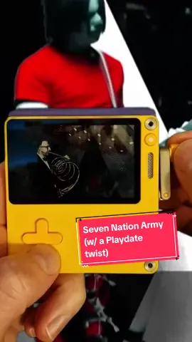 Seven Nation Army with a #playdate twist. France Horn! Crank to Horn! #fart #panic #ps3 #whitestripes #sevennationarmy #handheld #rootbear #yellow 