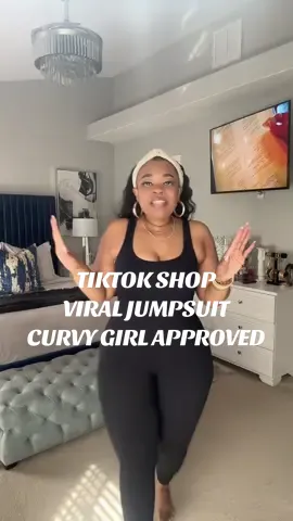 Viral Jumpsuit | Curvy Girl Approved |  Wearing a Large #viral #jumpsuit #TikTokShop #curvy #curvytiktok #curvyfashion #styleinspo #falllooks #outfitideas #OOTD #fashiontok #blackgirltiktok #affordablefashion #fyppp 
