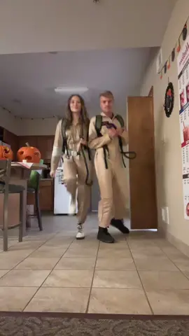 Anyone seen a ghost ? Ghostbuster at your service  #fyp #couplecostume #ghostbusters #halloween #halloweencostumeideas #couplestiktok 
