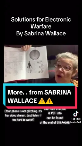 MORE FROM SABRINA WALLACE!! Finally some SOLUTIONS if you find yourself effected by Radio Frequency!! For 