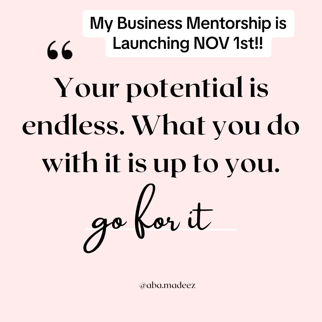 Do today what your future self will thank you for. Your actions now shape your future. Want to be prepared to start your own business one day? Join my Baseline Business Behavior mentorship and build the foundation for your future success. 🚀💼 #FutureReady #BusinessPrep #abamadeez #entrepreneur #BCBAtoCEO #SmallBusiness #empowerment #womeninbusiness 