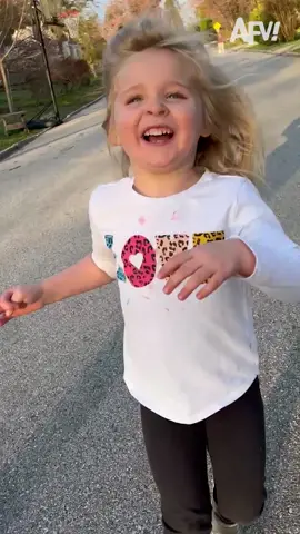 She's so excited 🥰 #afv #parenting #funny
