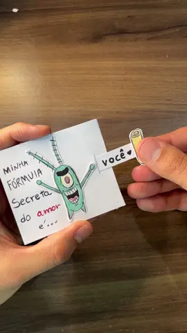 Como fazer um cartão do bob esponja para dar de presente! 📜🗝️ #DIY #arte #AgoraVocêSabe #fy 