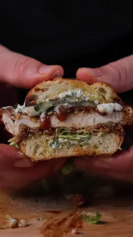BBQ chicken sandwich  This bbq sauce is insane!! The whole recipe is on my IG profile link in profile  #chickensandwich #bbq #bbqtiktok #bbqsauce #bbqchicken #sandwich #foodtiktok #foodorn #FoodTok #sandwichrecipe 