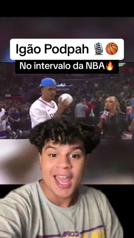 Igão do podpah participou do intervalo no jogo da NBA 🏀‼️ #basquete #NBA #NBA #podpah 
