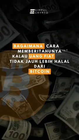 Replying to @penggunajalan_1 Versi video #bitcoin #cryptocurrency #cbdc #uangfiat #foryoupageofficiall 