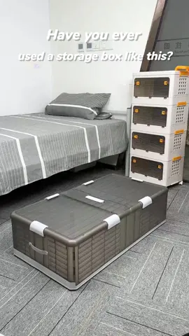 Have you ever used a storage box like this?#veronly #storage #houseware #storagebox #organizedhome #organizewithme #organize #foldingclothes #underbedstorage #organizeclothes 