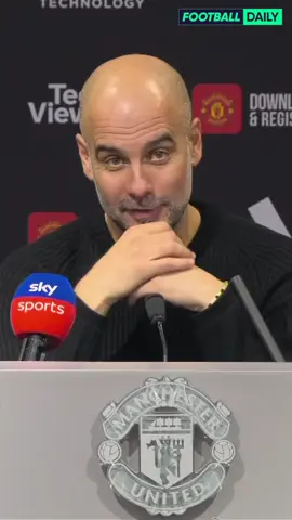 Pep Guardiola on the battle between the two Manchester clubs 💪 #footballtiktok#mancity #premierleague