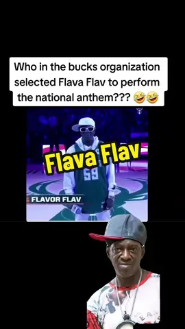 Flava Flav #nationalanthem #flavaflav #milwaukeebucks #NBA #toplevelsportscards #wow 