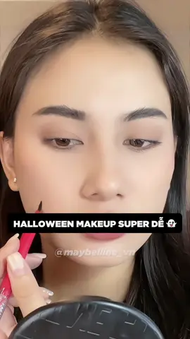 Halloween ideas makeup super dễ ☠️👻 #halloween2023 #maybelline_vn #thuvienmakeup #reviewlamdep #goclamdep #muataitiktokshop #muataitiktok #tiktokmademebuyit #mnybaslive #annytienbas 