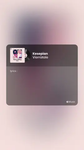 kesepian #liriklagu #lyrics #fyp 