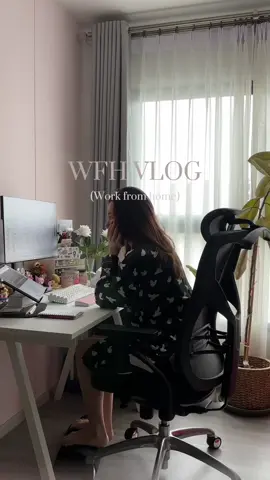 มาดูวัน wfh กันบ้าง🏠🪻✨ #onedaywithme #Vlog 