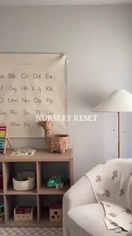 quick reset before bedtime 💤 #MomsofTikTok #nurseryreset #cleanwithme #boynursery #toddlerroom #nurseryinspo #toddlerroominspo #cleanthenurserywithme #nurseryorganization 