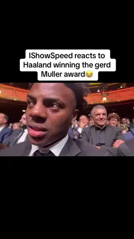 IShowSpeed reacts to Haaland winning the gerd muller award😂 #ishowspeed #ishowspeedclipz #ishowspeedclips #haaland #ballondor #foryoupage #fyp #foryou #viral #fyppppppppppppppppppppppp #xyzcbaa 