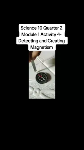 Science 10 Quarter 2 Module 1 Activity 4 - Detecting and Creating Magnetism 