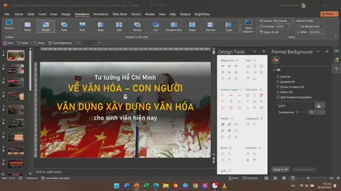 Tư tưởng Hồ Chí Minh về văn hoá và con người; vận dụng xây dựng văn hoá cho sinh viên hiện nay. Liên hệ mình (contact me): Fb: /conmeochetdoi Zalo: 0342816204 Email: Hiepnv6524@gmail.com #tutuonghochiminh #vanhoa #connguoi #sinhvien #powerpoint #morph 