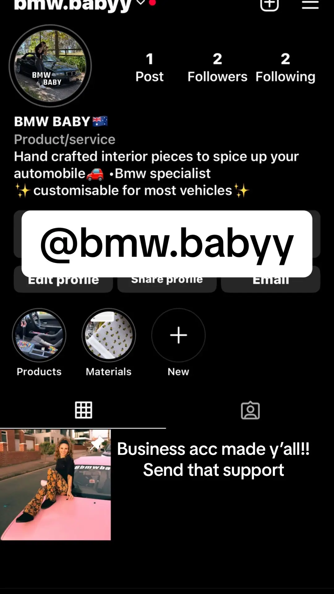 @bmw.babyy on insta x