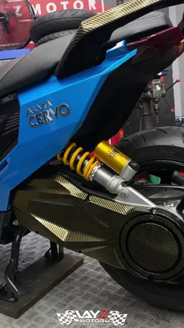 Alva Cervo auto nyaman nihh setelah pemasangan rear shock dari Ohlins🔥 #layzmotor #jajanlucu #alvacervo #ohlins 