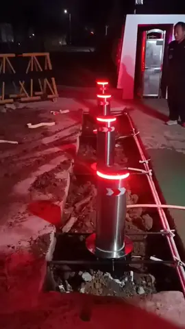 Professional Installation of bollards 🤩 #bollard 